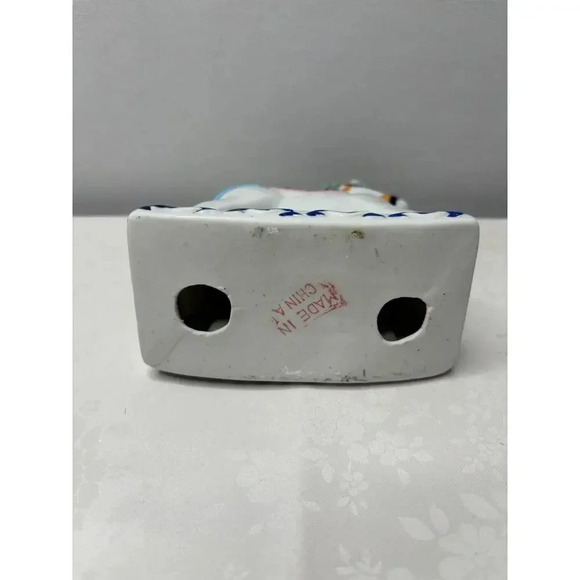 Unicorn Hobby Horse Carousel Figurine Ceramic Porcelain Figure Rose Star Used - Picture 3 of 3